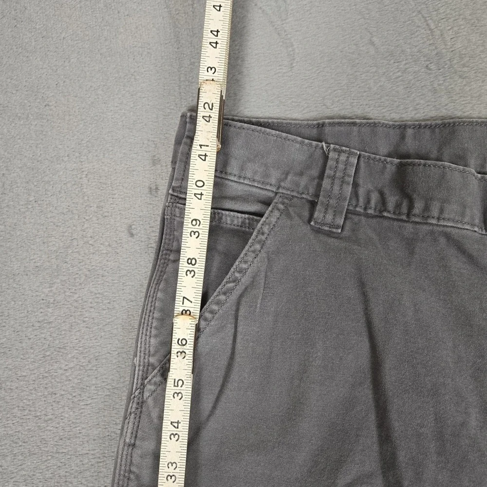 Carhartt Rugged Flex Pant Mens 40x32 Fit Relaxed Fit Gray Canvas Work 102291-039